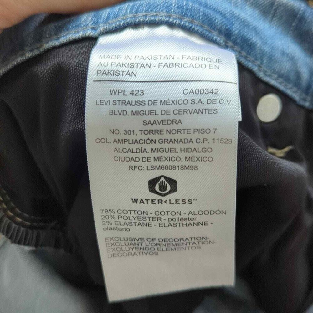 Levi's Shaping Skinny Distressed Denim Jeans 18 - Picture 7 of 9
